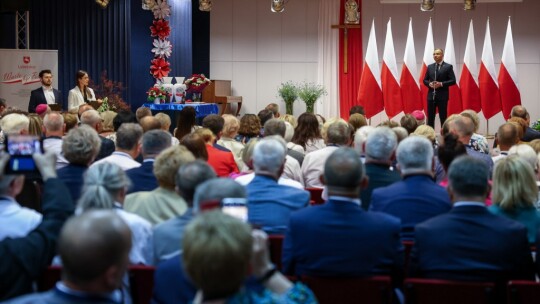 Prezydent Duda na uroczystościach w Miętnem
