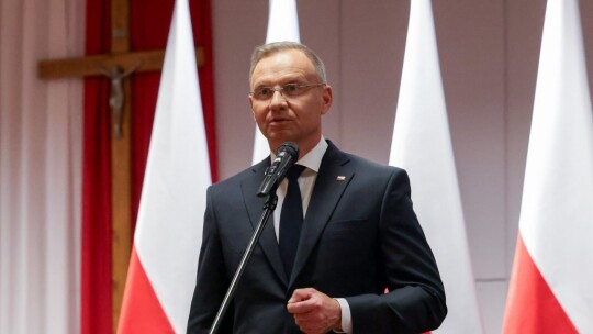 Prezydent Duda na uroczystościach w Miętnem