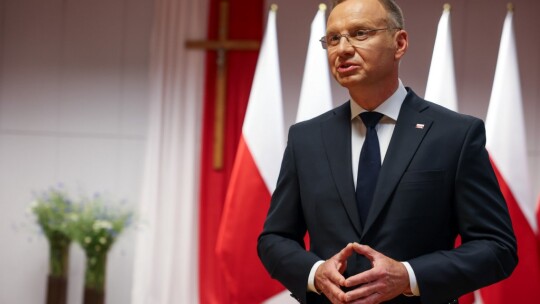 Prezydent Duda na uroczystościach w Miętnem