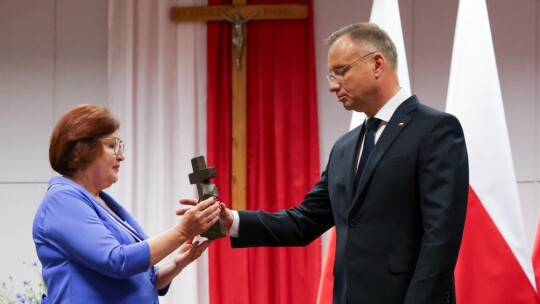 Prezydent Duda na uroczystościach w Miętnem