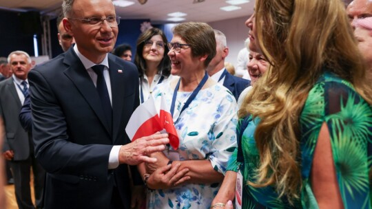 Prezydent Duda na uroczystościach w Miętnem