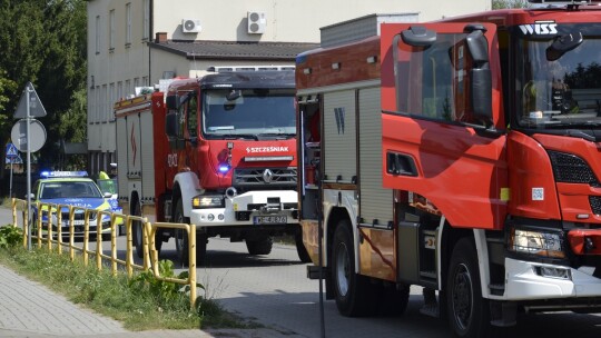 Pożar auta na Warszawskiej