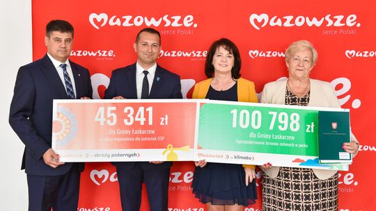 Ponad 800 tys. zł dla powiatu garwolińskiego z programów wsparcia Mazowsza