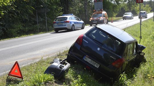 Wyjechał prosto pod auto dostawcze