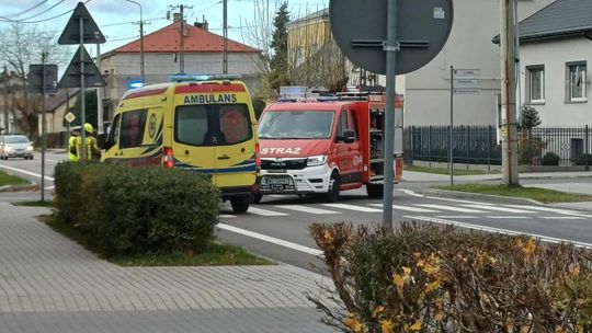 Opel z audi - kolizja w Sobolewie