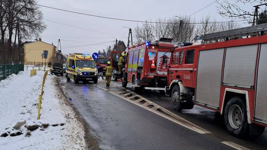 Zderzyli się pod szkołą w Maciejowicach Zderzyli się pod szkołą w Maciejowicach