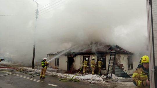 Pożar domu w Żelechowie