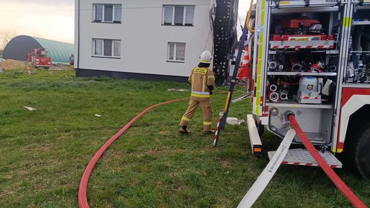 Groźny pożar budynku mieszkalnego