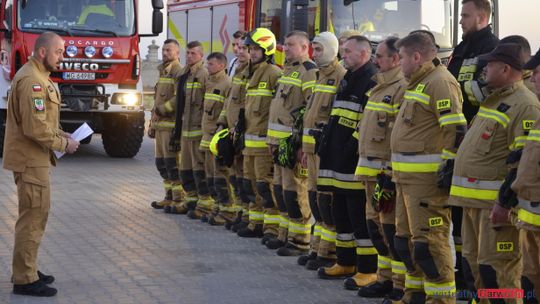 Pluton Pożar Las z powiatu garwolińskiego ruszył do działań przy pożarze lasu