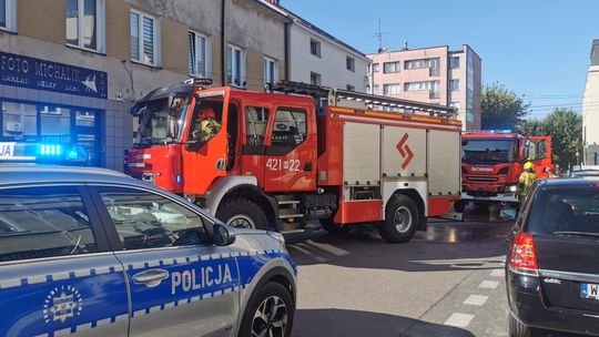 Pożar samochodu na „starych PKS-ach”